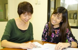 Jennifer Yeo (left) and Su Lynn feel that a teacher-researcher collaboration has brought about benefits for both of them