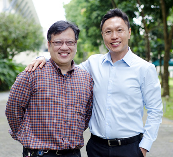Dr Dennis Kwek (left)and Dr Steven Tan, both part of the organizing committee of Redesigning Conference International Conference 2015, believe that schooling cannot just be about academic outcomes anymore.