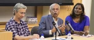(From left) Prof Kathy Bickmore, Prof S. Gopinathan and Thavamalar Kanagaratnam on how teachers should discuss contentious issues in the classroom.