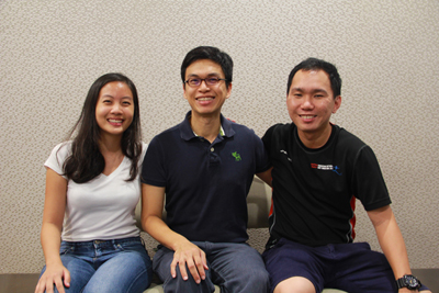(From left) Clarice Wong, Leong Wei Shin and Theodore Low want to understand the kinds of assessments that exist in the music classrooms today.
